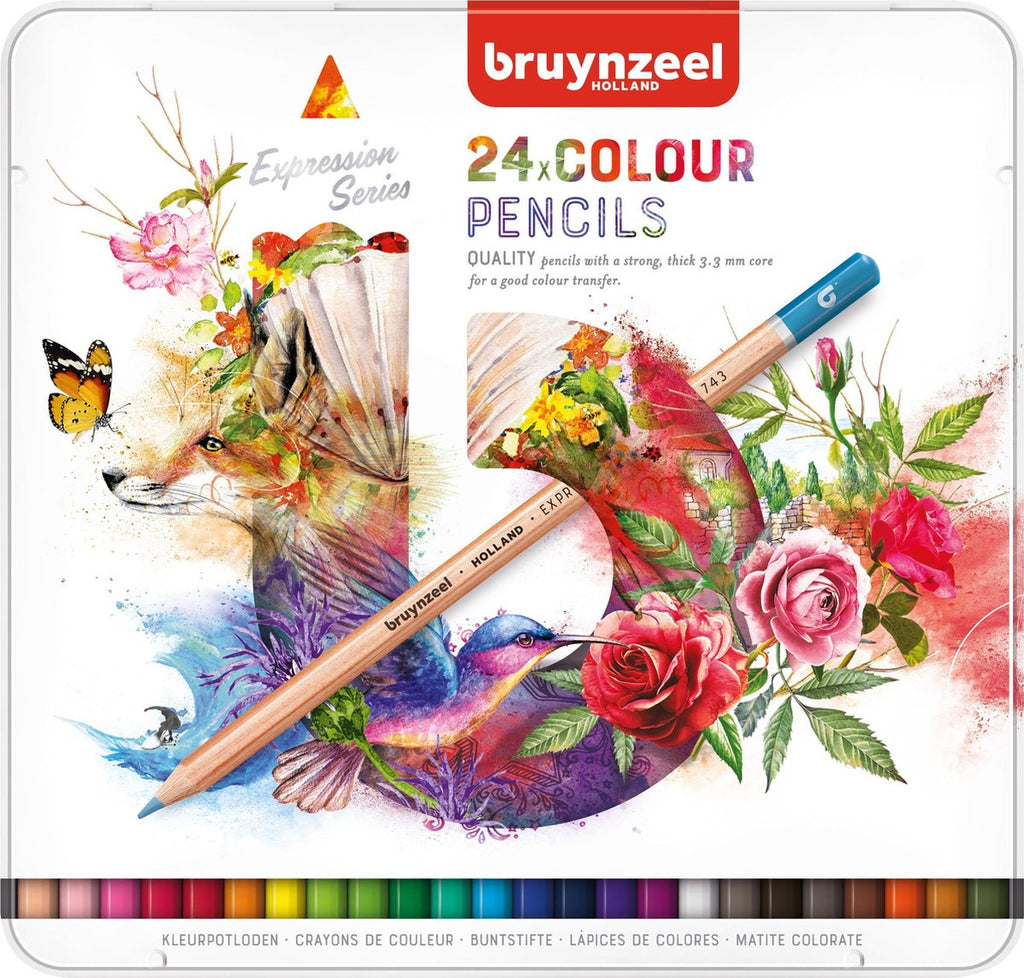 BRUYNZEEL - BRUYNZEEL expression kleurpotloden blik 24
