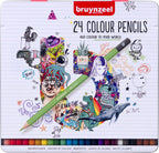 BRUYNZEEL - BRUYNZEEL kleurpotloden blik | 24 kleuren