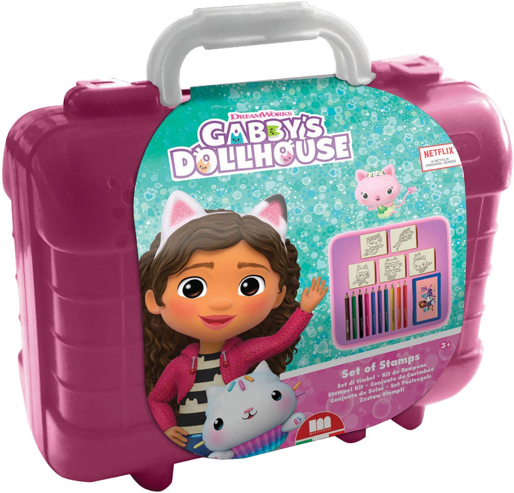 Multiprint gabby’s dollhouse kofferset - stempel kleuren