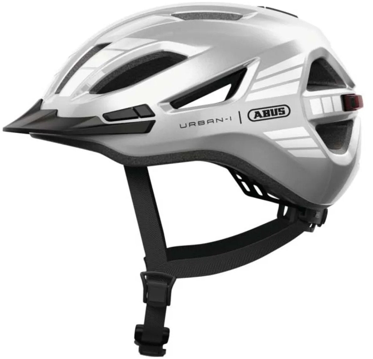 Abus fietshelm urban-i 4.0 lr signal silver s - 51-55 cm - zilver - geschikt voor gebruik op elektrische fietsen - stadsfietsen - 240 g