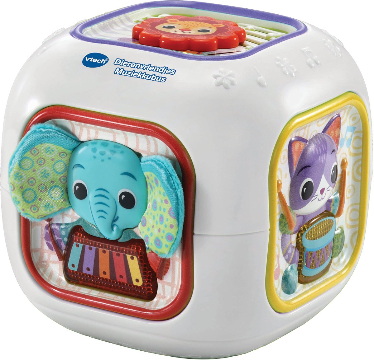 VTech - dierenvriendjes muziekkubus - educatief speelgoed - 80+ melodietjes liedjes geluiden en zinnetjes - speelgoed vanaf 3 maanden