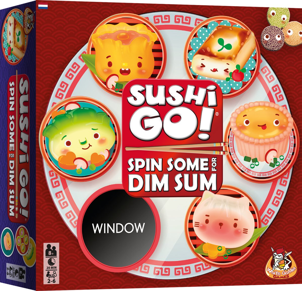 White Goblin Games - White Goblin Games - sushi go! spin some for dim sum - familiespel - 2 tot 6 spelers - 20 minuten - vanaf 8 jaar - met squishy