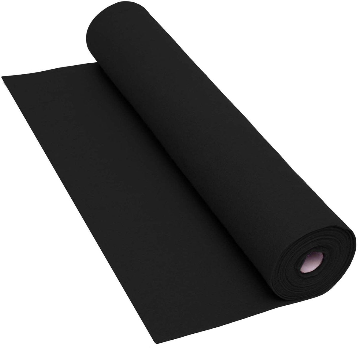 Colorations - zwarte viltrol knutselmateriaal 160 gsm 5 meter x 45 cm.