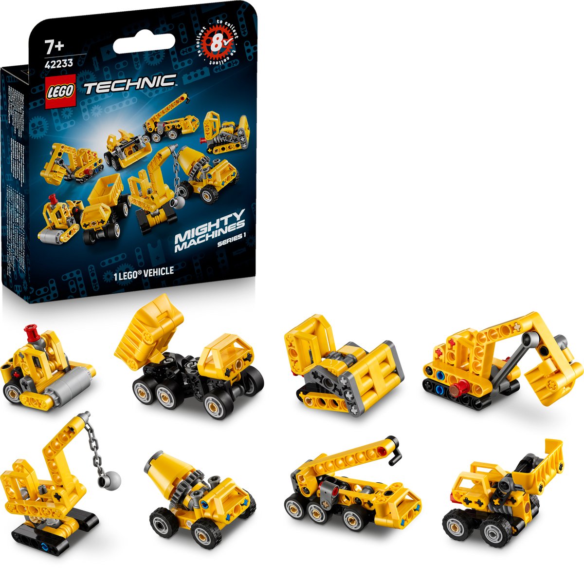 LEGO - ® technic machtige machines - verrassingsdoosje met bouwspeelgoed - voertuigen om te verzamelen - 42233
