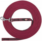 Trixie - hondenriem sleeplijn met rubber anti slip sangria rood
