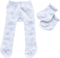 Heless - Heless Poppenmaillot met sokken - sneeuwvlokken 35-45 cm