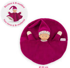 Corolle - knuffeldoek roze grenadine baby knuffelpopje 17cm zacht speelgoed.