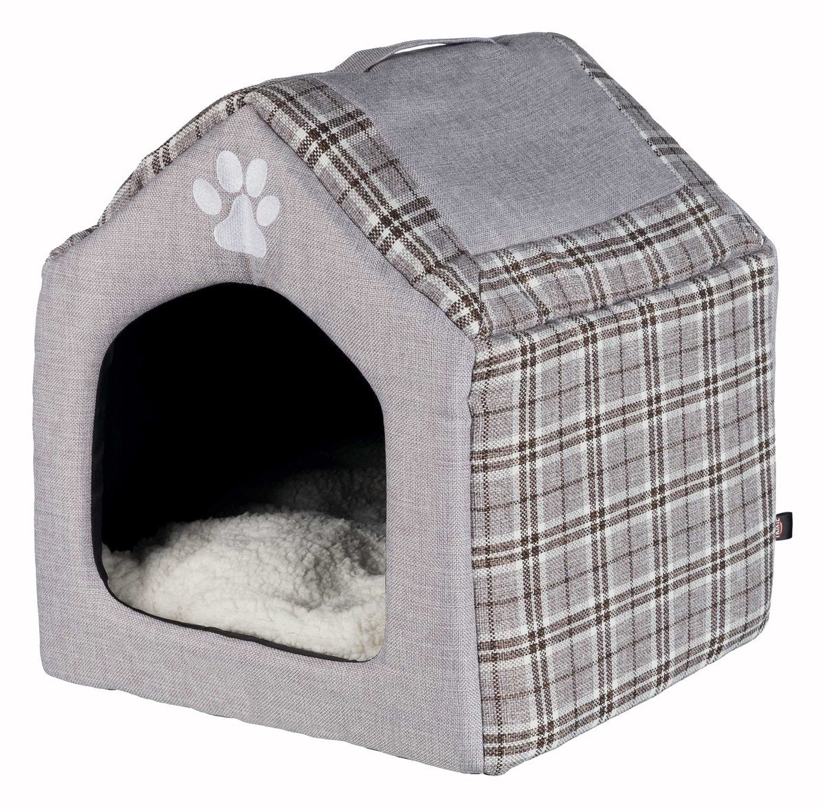 Trixie relax iglo hondenhuis silas grijs creme