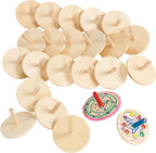 Colorations houten tollen - set van 24 voor school en kinderopvang