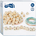 Small foot - houten letterkralen kettingen maken, 300 kralen