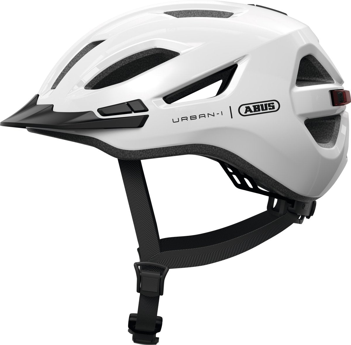 Abus fietshelm urban-i 4.0 shiny white l - 57-61 cm - wit - geschikt voor gebruik op elektrische fietsen - stadsfietsen - 290 g