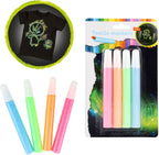 Toi-Toys - Toi-Toys Knijp textielstiften glow in the dark 4 stuks