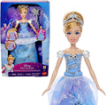 Mattel disney prinses assepoester – betoverende baljurk modepop met lichtshow en geluid