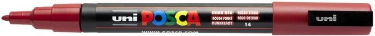 Posca - Posca Verfstift pc3m f donkerrood