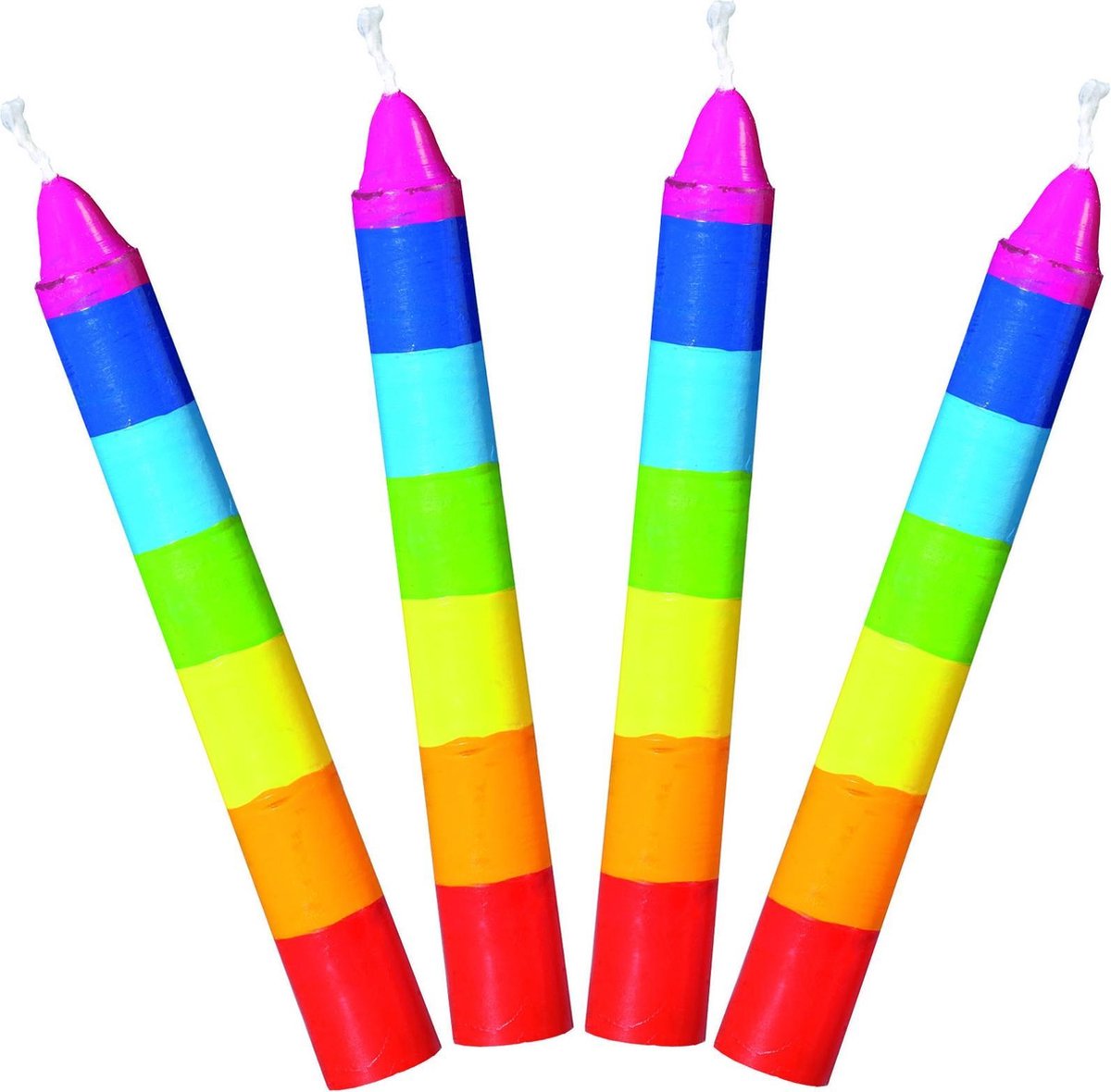 Goki - kaarsjes regenboog 10 stuks