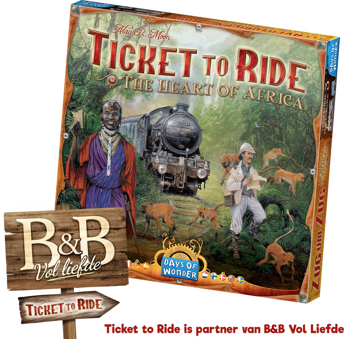 Days Of Wonder - Days Of Wonder Ticket to ride afrika bordspel