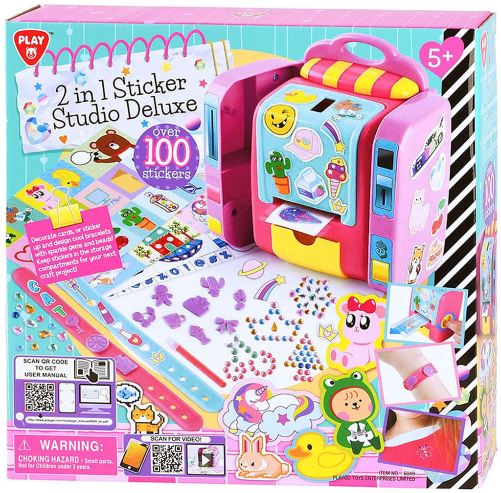Playgo 2in1 sticker studio deluxe - incl 100 stickers en armbandjes
