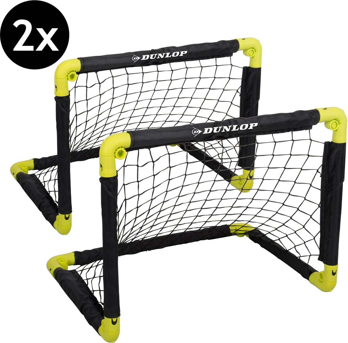 Dunlop voetbalgoal met grondpinnen, set van 2