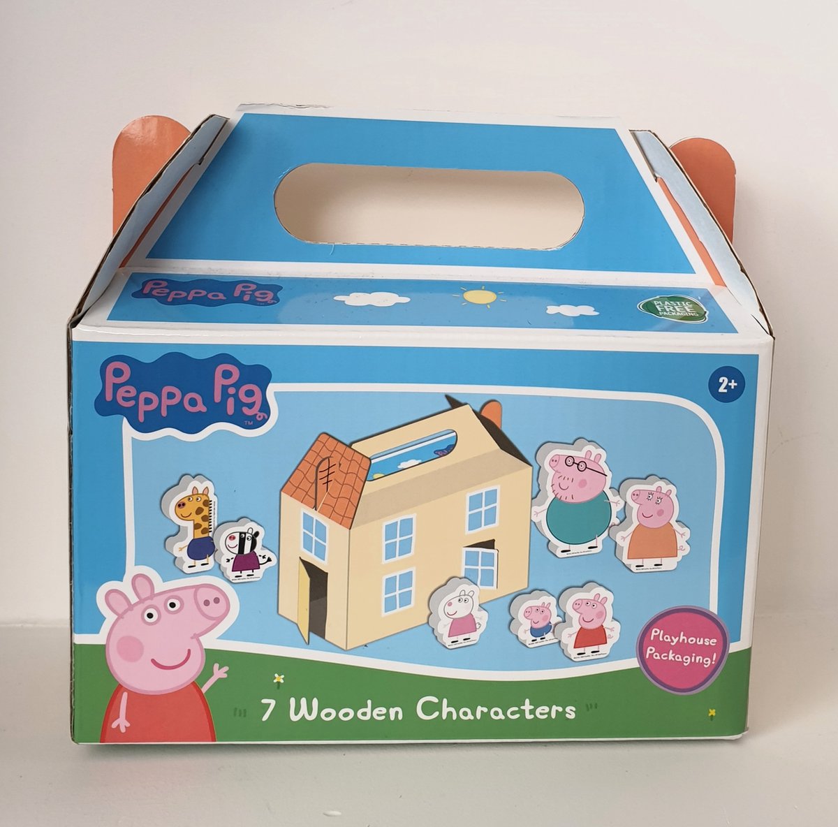 Peppa Pig - Peppa Pig houten speelfiguren set - 7dlg.