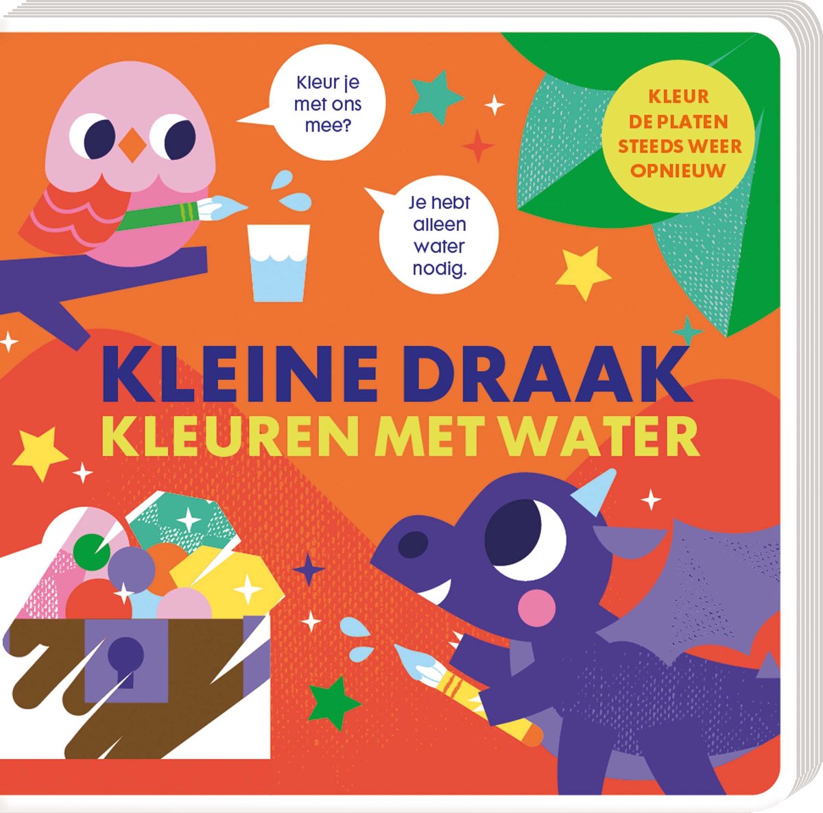 Imagebooks kleuren met water - kleine draak