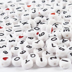 Creativ Company - Creativ Company Letterkralen wit 7mm 200 stuks