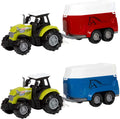 Toi-Toys - Toi-Toys Ackers ville tractor en trailer met licht en geluid 10cm