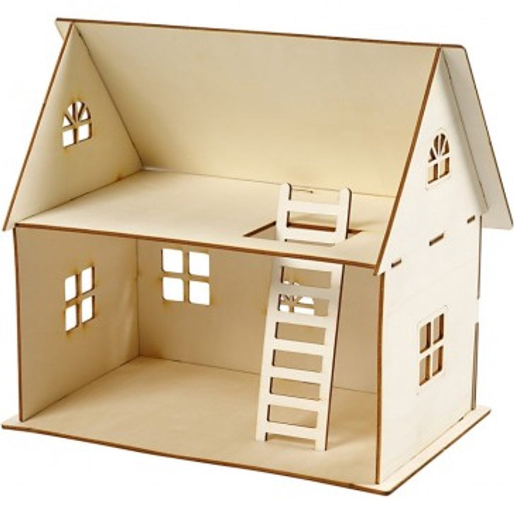 Creativ Company - Creativ Company Diy houten poppenhuis