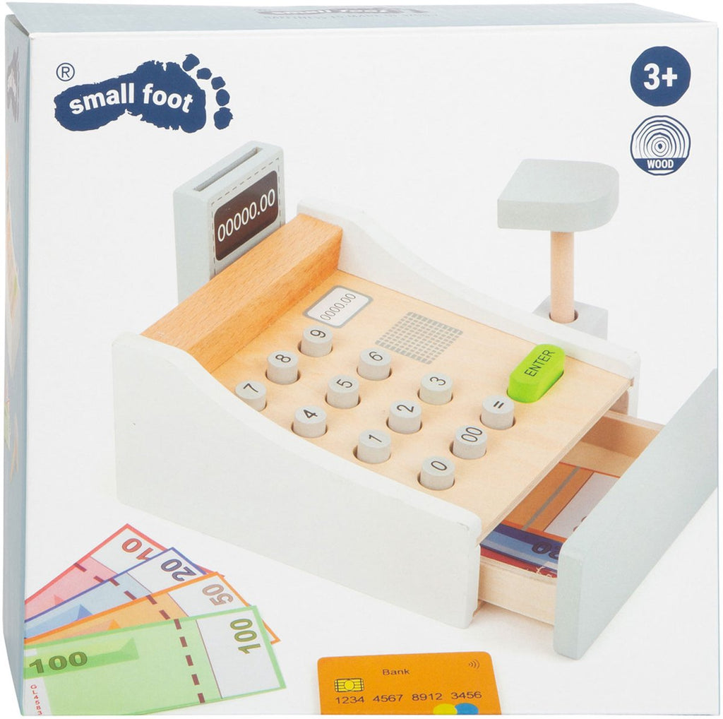 Small Foot - houten speelgoedkassa met accessoires 15dlg.