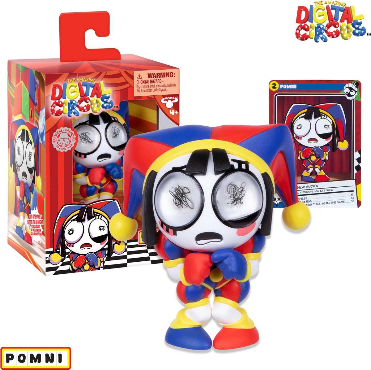 Moose Toys - Moose Toys The amazing digital circus - vinyl figuur pomni