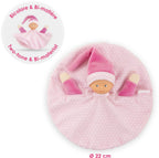Corolle - knuffeldoek roze - tidoudou babydoekje 17cm voor baby's.
