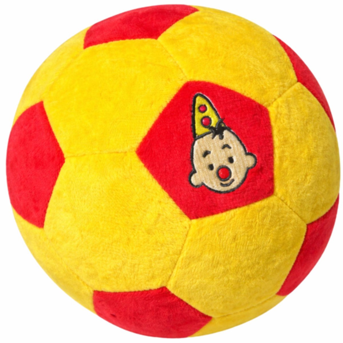 Bumba - Bumba pluchen voetbal geel/rood - 175cm