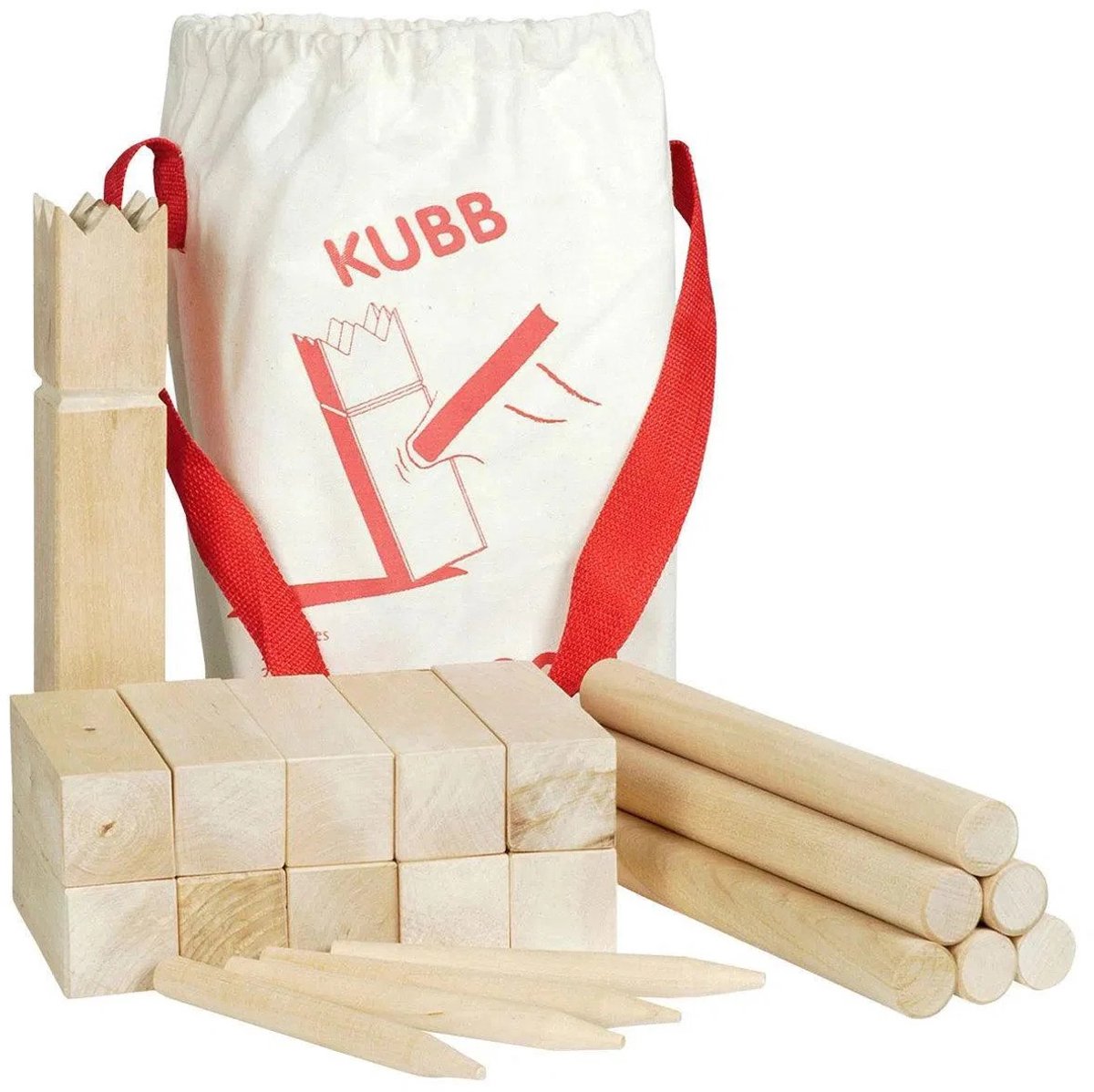 Goki schaakspel kubb vikingen xl