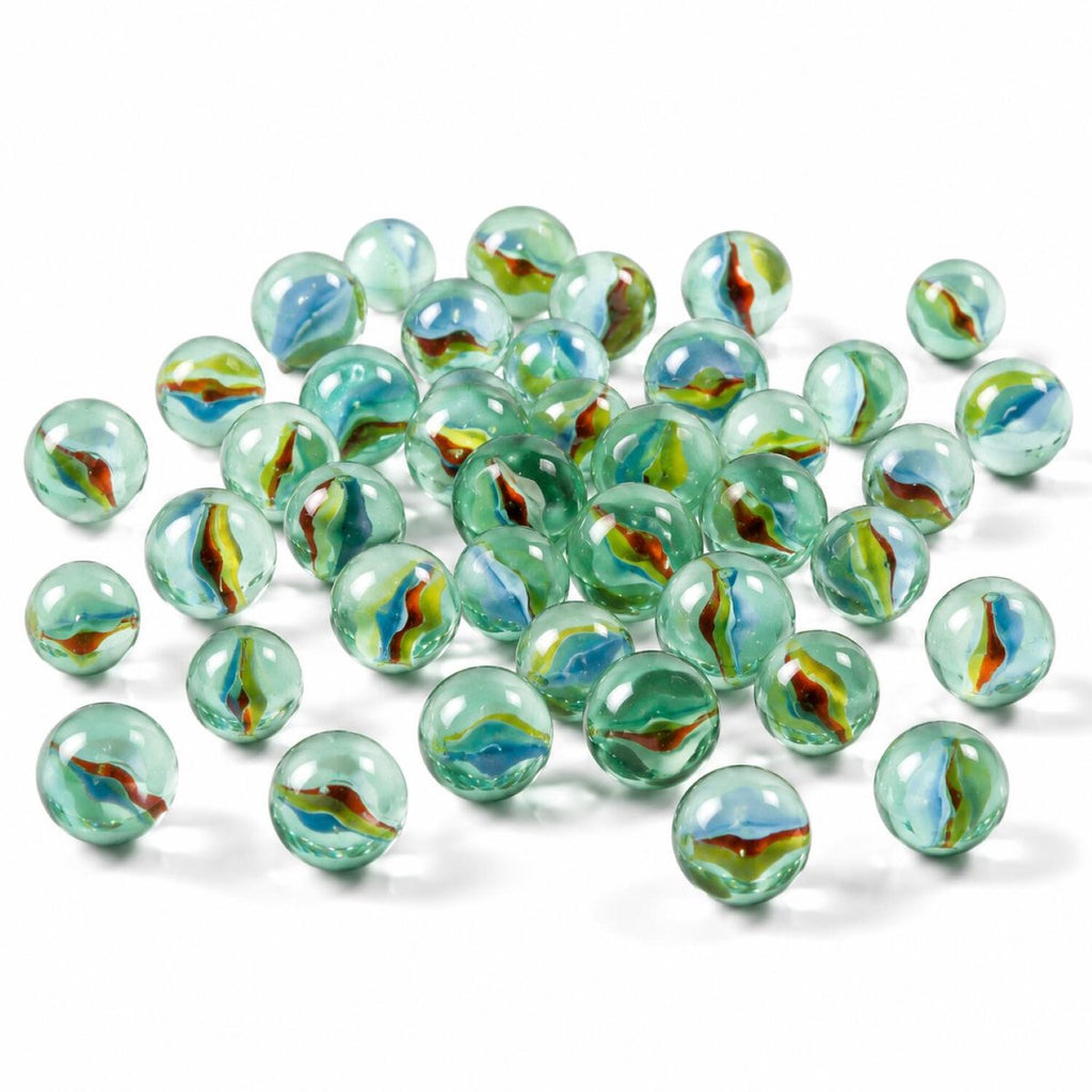 Free easy speelgoed knikkers - cat eyes - 1 kilo - knikkerset voor kinderen - glas - diverse formaten - ongeveer 100 stuks