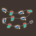 Disney - Stitch kerstlichtjes - christmas lighted garland - 10 led - 165m