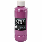 Creativ company textile color dekkende textielverf - fuchsia, 250ml