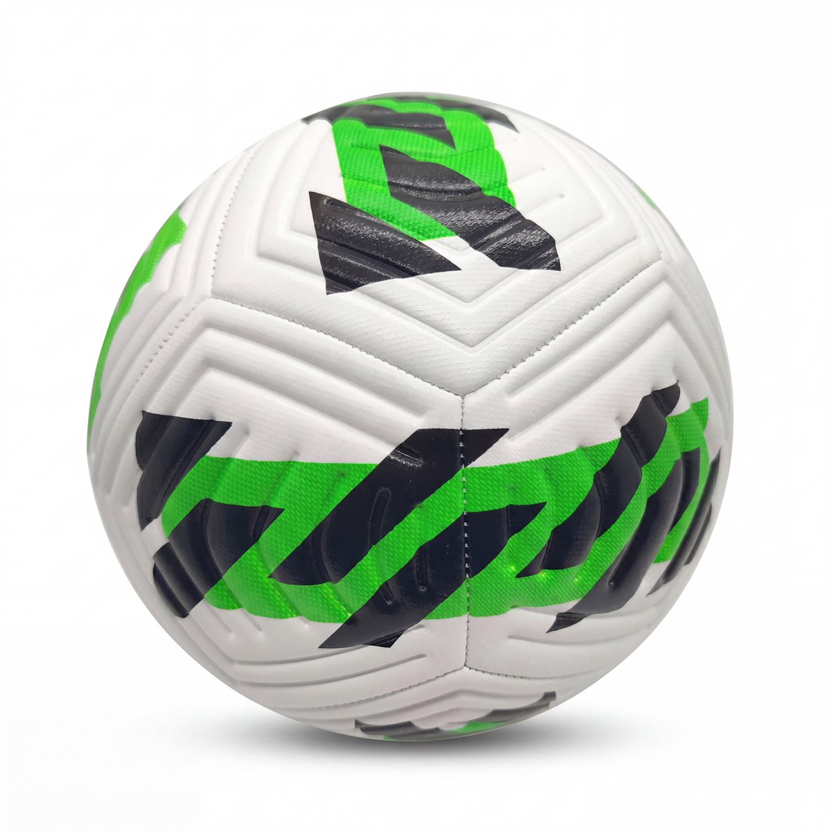 Engelhart - Engelhart Voetbal wit groen zwart maat 5 – 400 gram – speelbal voor buiten training en recreatief gebruik