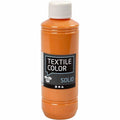 Creotime textile color dekkende textielverf - oranje, 250ml