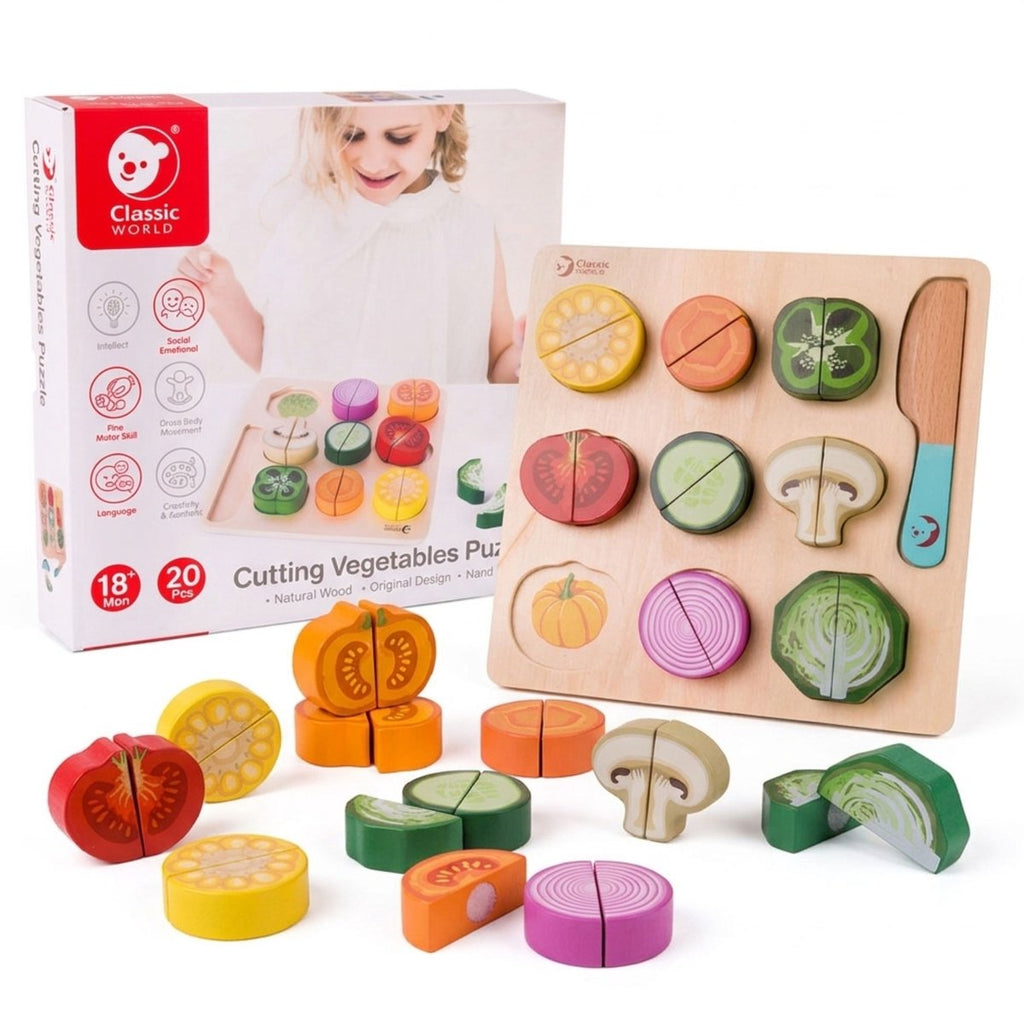 Classic World - houten snijgroente 20dlg.