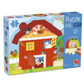 Jumbo - goula puzzel xxl surprise farm - 12 stuks