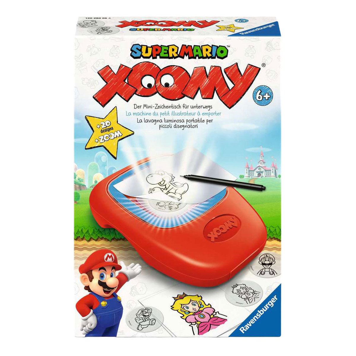Ravensburger - – xoomy – super mario – tekenen – creatieve hobby – leeftijd 6+ – 12028006