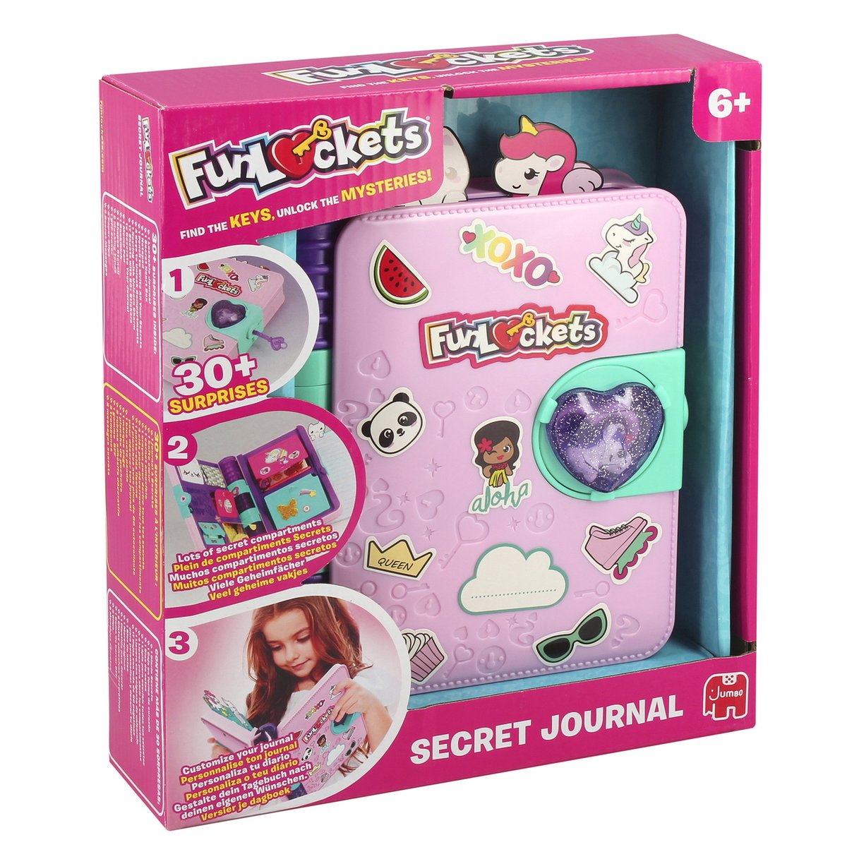 Funlockets jumbo secret journal