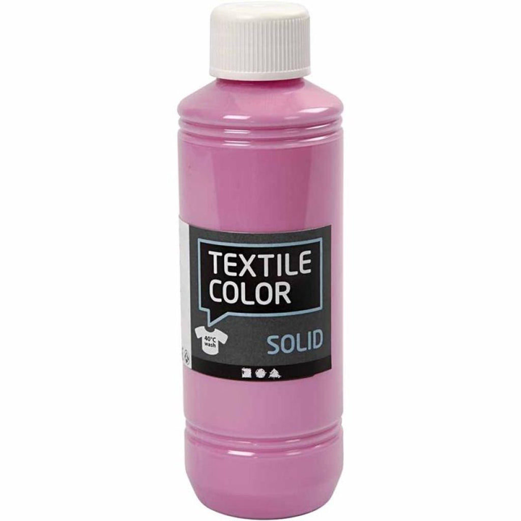 Creotime - Creotime Textile color dekkende textielverf - roze 250ml