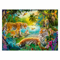Ravensburger - puzzel tijgers in de oase - 500 stukjes puzzel.