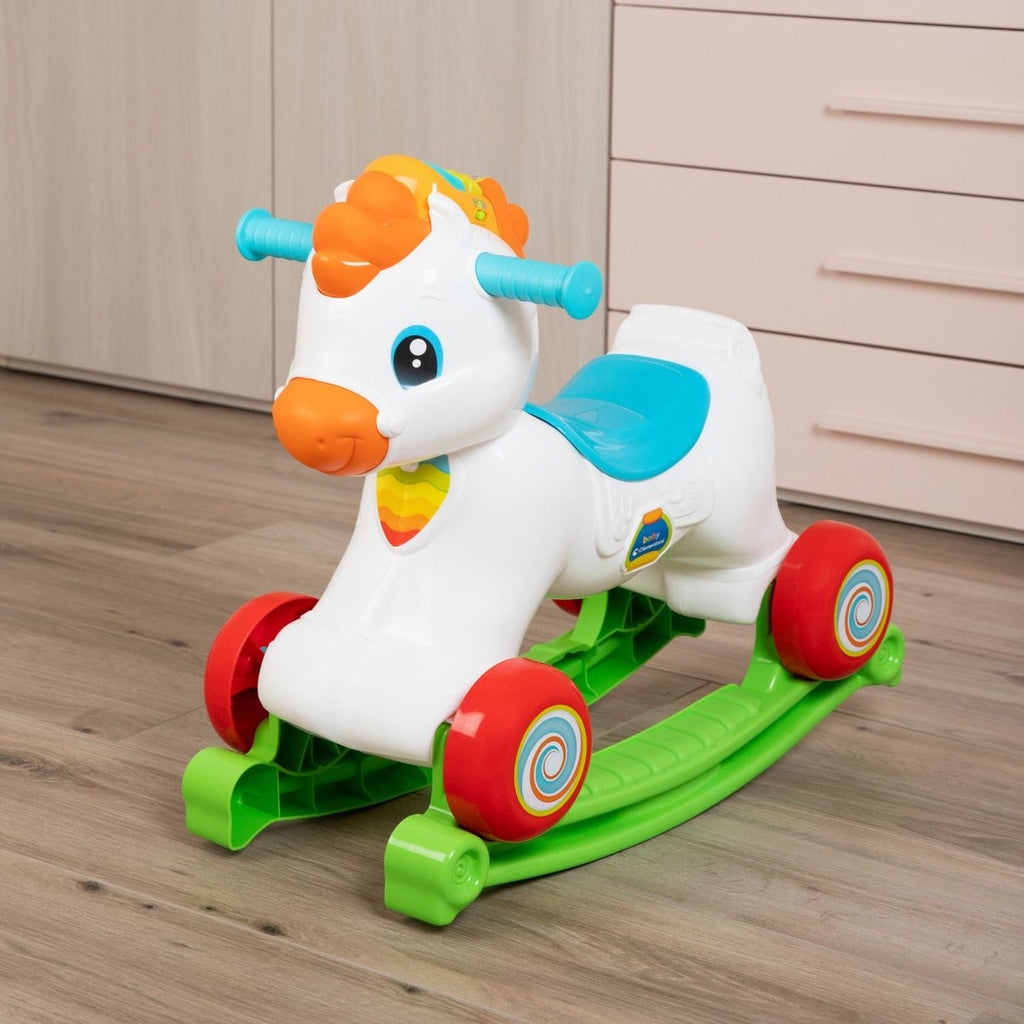 Clementoni - baby - rocky het hobbelpaardje 3in1