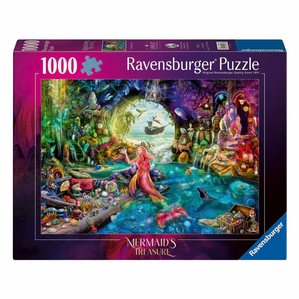 Ravensburger - puzzel mermaid's treasure - legpuzzel - stukjes