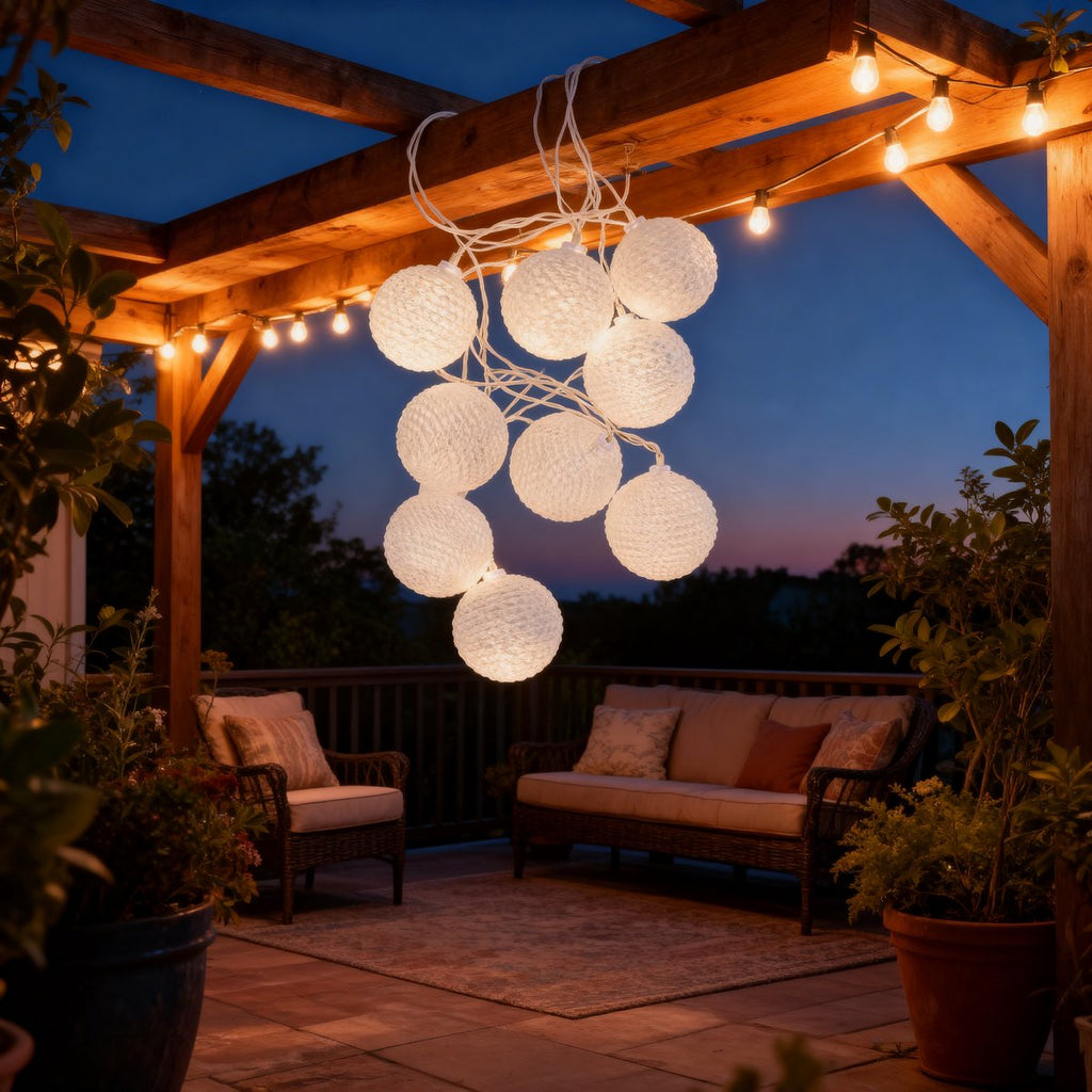 Edco bv snoer met 10 led-bolletjes