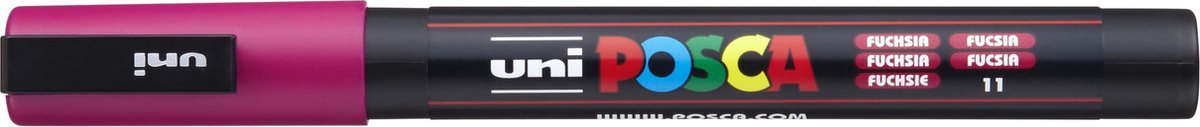 Uni posca pc3m acrylmarker fuchsia - ronde punt tot 1,3 mm