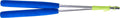 Acrobat aluminium diabolo stokken - blauw