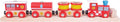 Bigjigs rail brandweer houten treinset met spoor
