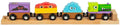 Bigjigs monster trein bjt610 - houten speelgoed trein met 3 wagons